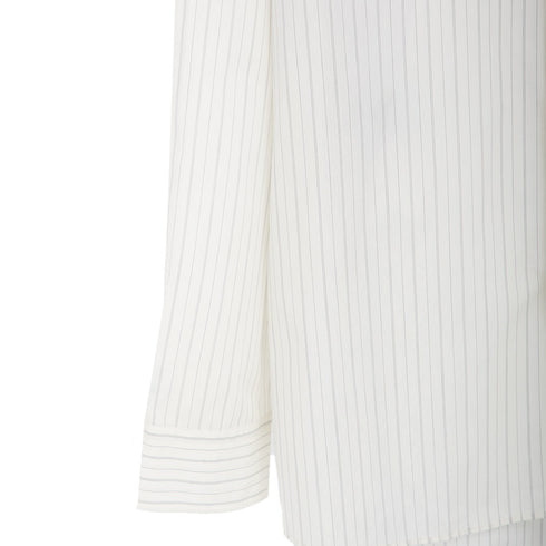 Studio Nicholson Loche Shirt Ecru/Black SNM-1164 Detail 2 Degli Uberti